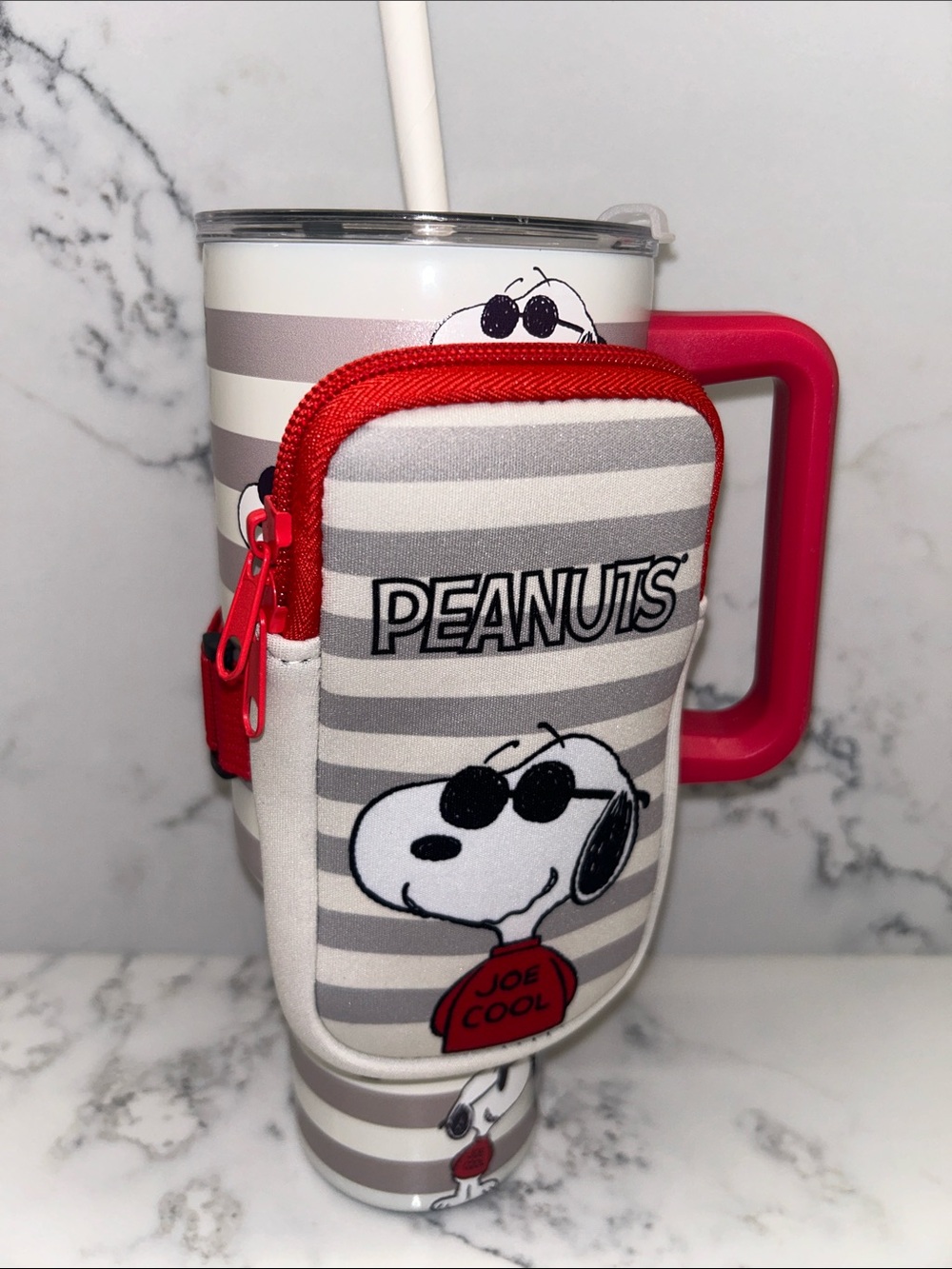 Peanuts Joe Cool Tumbler with Zipper Pouch